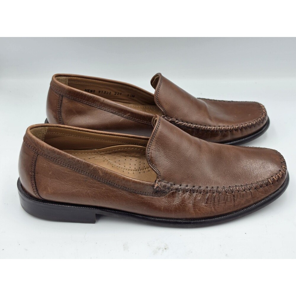 Florsheim Brassboot BROWN Leather Penny Loafers Dress Shoes Sz 9.5 M 91322